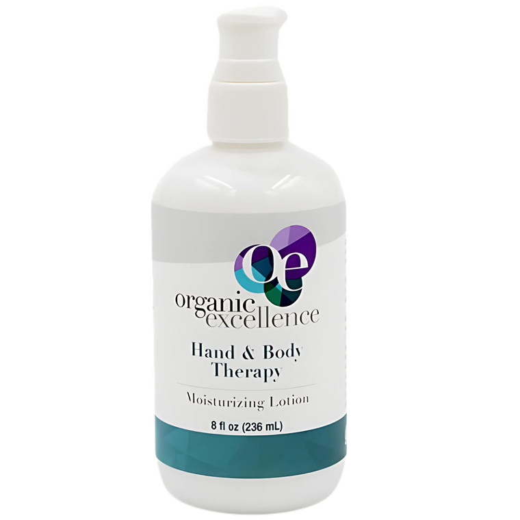 Organic Excellence Hand and Body Therapy All Natural Body Lotion for Women Men Kids - Organic Body Lotion For Dry Skin Rich, Natural Moisturizer For