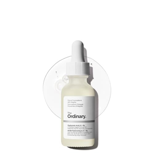 The Ordinary Hyaluronic Acid 2% + B5 (with Ceramides), Multi-Depth Hydration Serum for Plumper, Smoother Skin, 1 Fl Oz