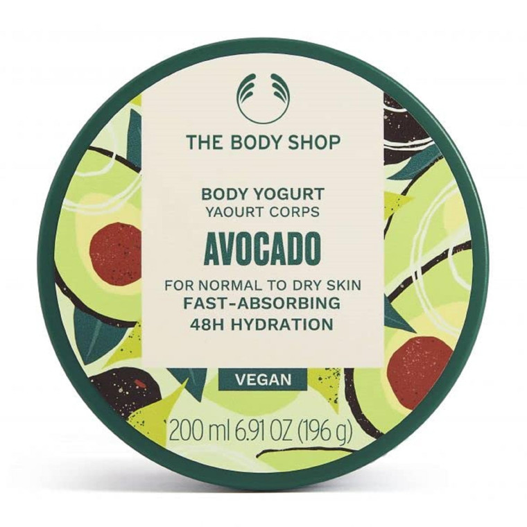 The Body Shop Avocado Body Yogurt  Body Moisturizer  For Healthy, Glowing Skin  Vegan  6.75oz