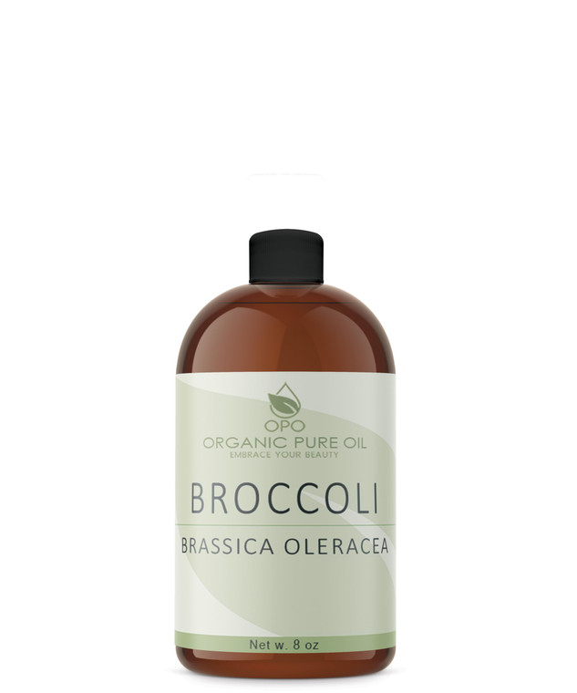 Broccoli Seed Oil - 8 oz Pure, Natural, Cold Pressed, Skin Rejuvenation, Seed Face Hair Body Refined Unscented Broccoli Carrier Oil - Hydrating, Mois