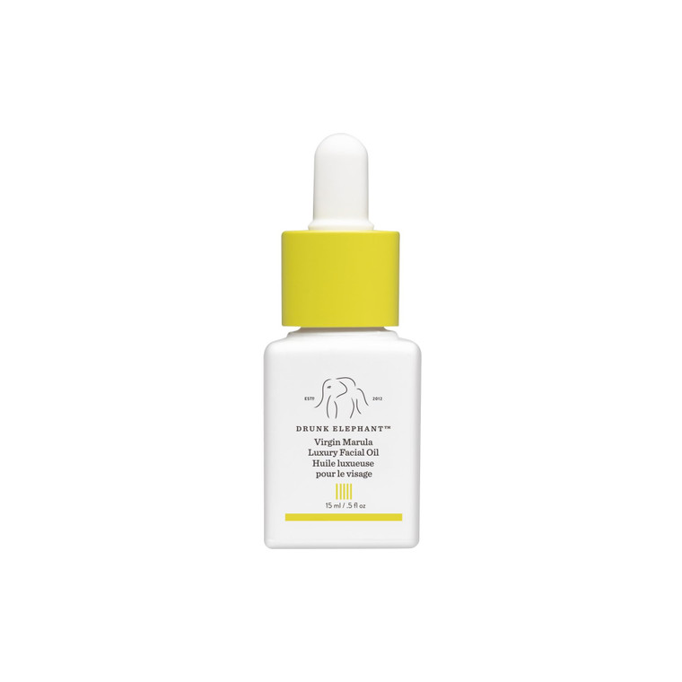Drunk Elephant Virgin Marula Luxury Facial Oil - 15 ml/.5 fl oz - Face Oil - Clean Clinical Skincare - Cruelty-Free - Dermatologist-Tested - Free of