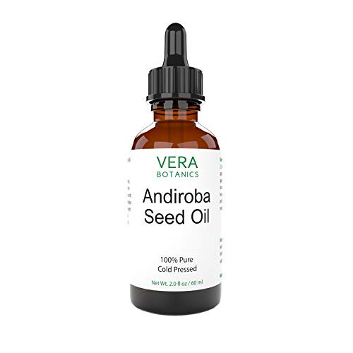 Vera Botanics ANDIROBA OIL 100% Pure & Natural, Unrefined, Cold-Pressed For Face, Dry Skin, Nails, Lips, Body & Hair - Reduce Hair Breakage, Even Out