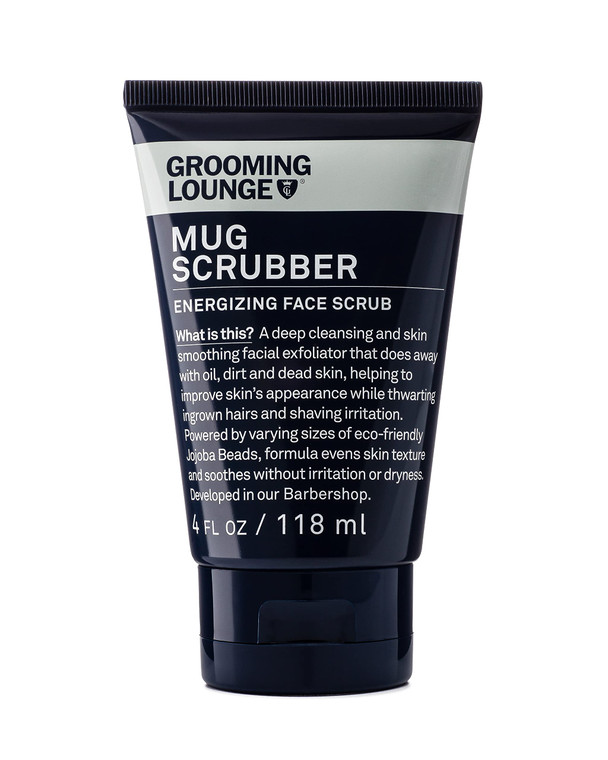 Grooming Lounge Mug Scrubber Face Scrub - Provides Safe and Gentle Exfoliation - Extracts Dug in Dirt and Oil - Uproots Ingrown Hairs - Improves Skin