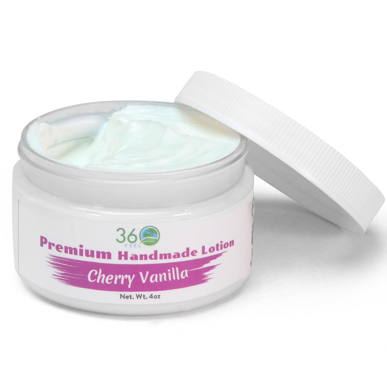 360Feel Cherry Vanilla Aroma - Hydrates with Coconut & Olive Oil, Plant-Based, Non-Greasy, Sensitive Skin, All Day Use