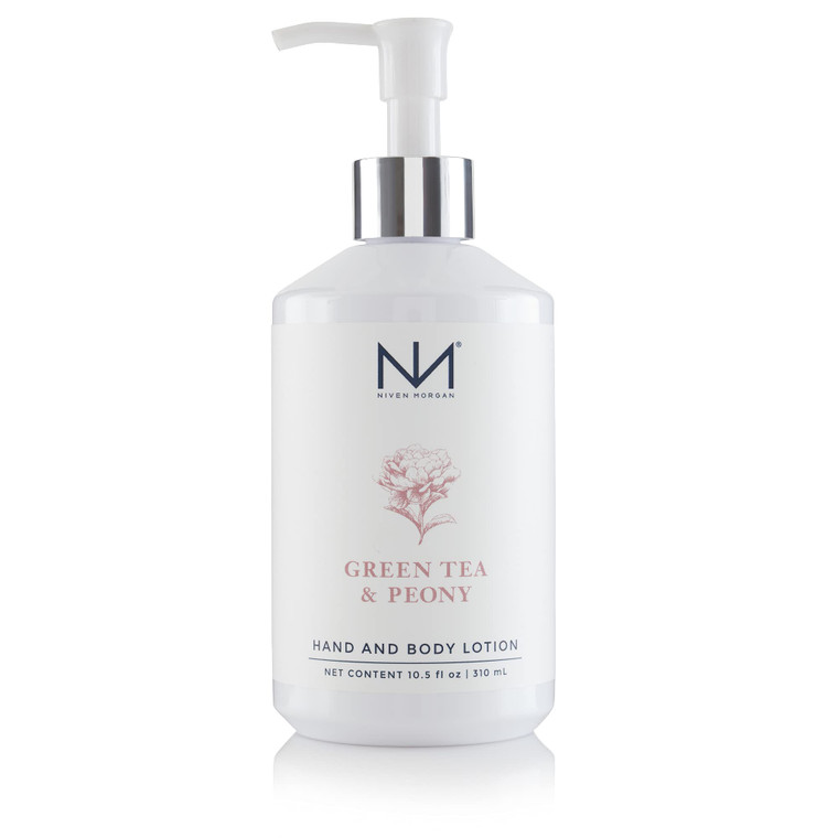Niven Morgan Green Tea & Peony Hand and Body Lotion 10.5 Fl.oz