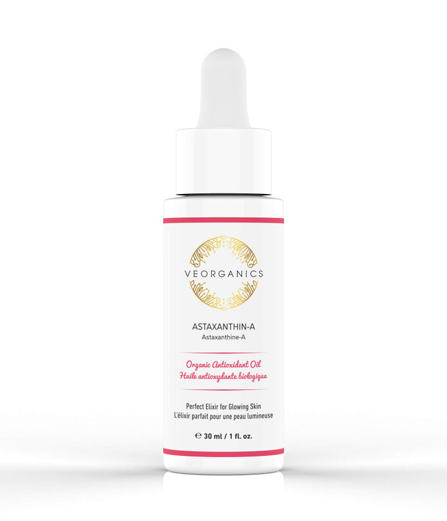 VeOrganics Astaxanthin-A Organic Facial Oil - Face Moisturizer - Face Moisturizer for Women - Face Oil for Women - Skin Oil for Face - Organic Skin C