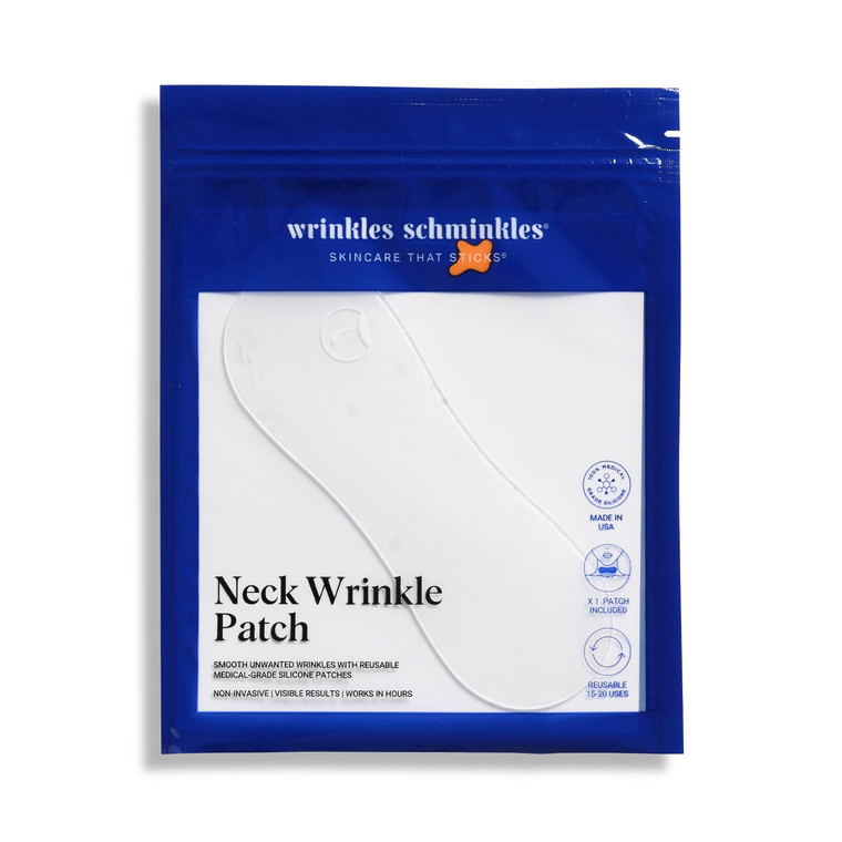Wrinkles Schminkles Neck Wrinkle Patch - Reusable Silicone Smoothing Pads, Sensitively Formulated Wrinkle Patches. Reduce Wrinkles - Innovative Wrink