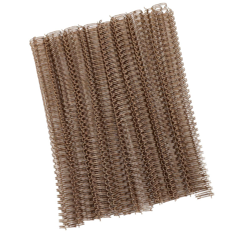 LiebeWH 100Pcs Double Loop Binding Spines 34 Loops Wire Binding System 3:1 Pitch for 120 Sheet Capacity A4 Document Notebook Making Photo Books(Bronz