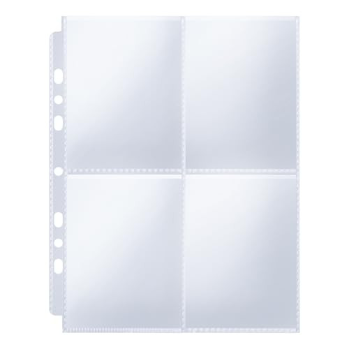 240Photos 4x6 inch Photo 7Ring Photo Sleeves for A5 8.07 x 9.64 inch Binder, Clear Photo Album Refill Pages, (60 Pack)