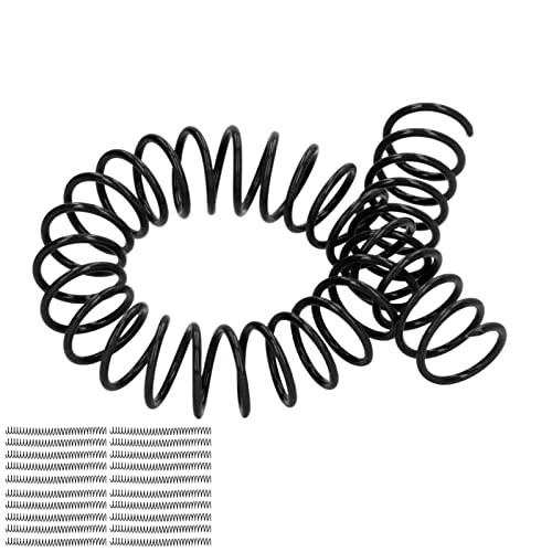 20Pcs Plastic Spiral Binding Coils - Spirals For Binding, Spiral Coils For Binding, 19mm(3/4"), 30 Sheet Capacity, A4 A5 Notebook, Black Binding Spir