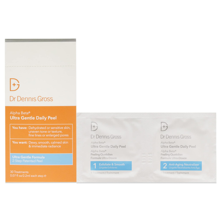 Dr. Dennis Gross Alpha Beta Peel Ultra Gentle Daily Peel Unisex Pads 5 Count (Pack of 1)