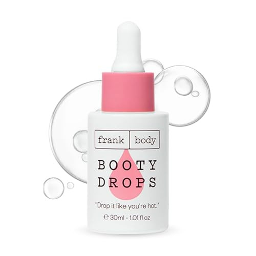 frank body Booty Drops Firming Body Oil | Firms & Smooths Skin for a Hydrated, Supple Look | With Caffeine, Guarana & Jojoba Oils | Vegan & Cruelty-F