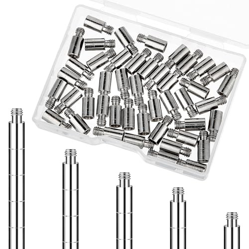 50PCS 12 X 5mm Scrapbook Extender Posts and Screws Scrapbook Album Accessories Album Extension Screw Post Replacements for Binding Extending Photo Al