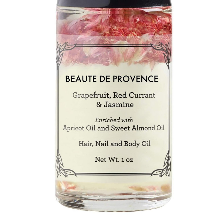 BEAUTE DE PROVENCE - Amaranth Refreshing Lightly Scented Floral Roll-On Perfume Body Oill - Body Oils for Women Perfume - Enriched w/Apricot Oil, Swe