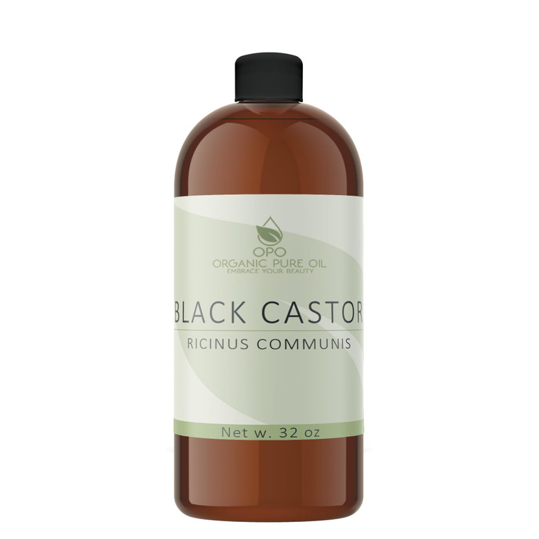 Jamaican Black Castor Oil - 32 OZ Pure, Cold Pressed, Filtered Hexane & Chemical Free, PBA-Free Plastic Caster - Hair Growth, Body, Skin - Brows, Las