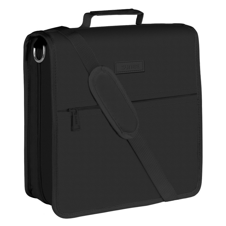 SUNEE Zipper Binder 3 Ring, 3 Inch O-Ring with Handle and Shoulder Strap, 500-Sheet Capacity, Multi-Pockets for Middle School Organizer Binder with Z