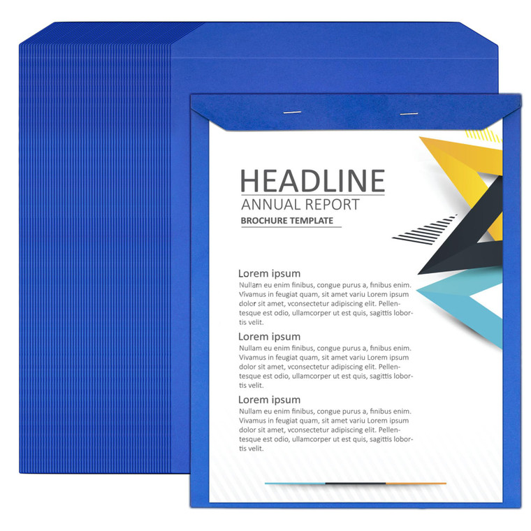 Philbinden 100Pack Blue Manuscript Covers Letter Size,9" x 12.5"Top Bound Business Documents Report Covers