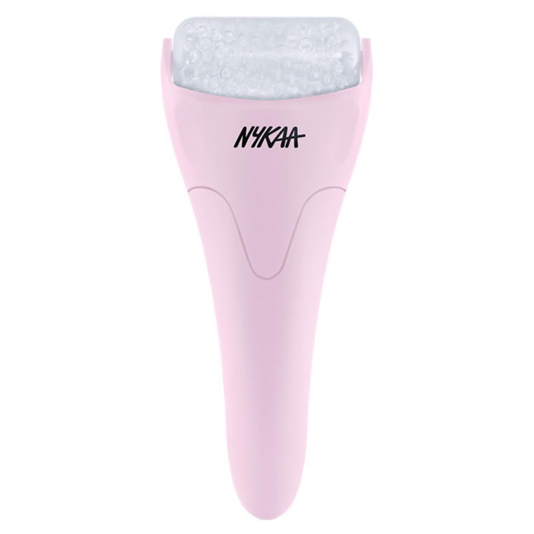 Nykaa Naturals Ice Roller Massage for Face Toning - Reduces Clogged Pores - Improves Absorption - Releases Neck Stiffness - Pink - 1 pc
