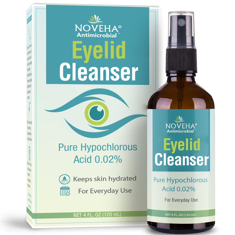 NOVEHA Eyelid Cleanser | Stye Eye Treatment | Eye Lid Cleaning | Dry Relief | Fast Acting Soothing Eyelid Cleansing Formula | Pure and Gentle Lash Hy