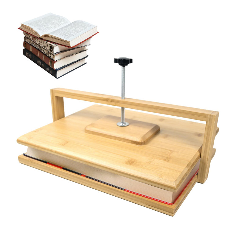 Stranthother 14.76 * 11.4 inch Large Wood Book Press Binding Kits Flower Press Kits Book Lover Gifts for Most Coffee-Table Books