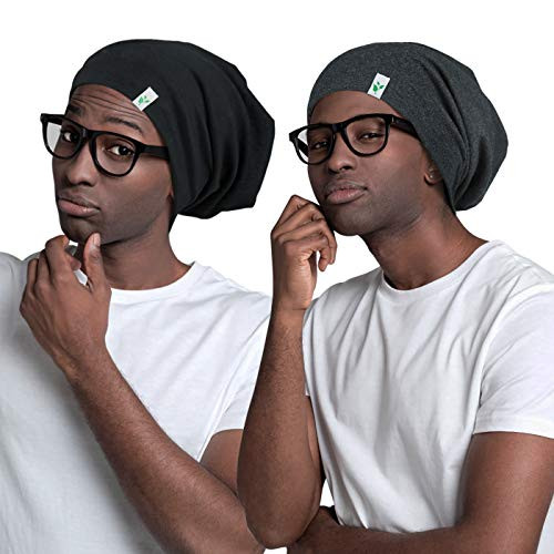 Satin Lined Sleep Cap for Men with Curly Hair Dreadlocks