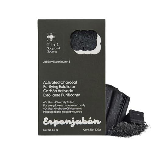 T.Taio Esponjabon Soap Sponge - Cleansing Shower Scrubber - Cleaning Bath Wash Scrub - Oil Removal - Massage & Lather Foot, Elbow, & Face - Bathroom
