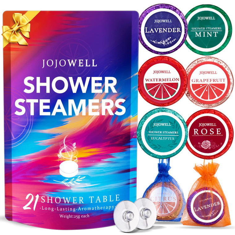 Shower Steamers Aromatherapy - 21Pcs Valentines Day Gifts for Her Wife Women Mom, Birthday Gifts for Women Self Care with Natural Essential Oils Rela