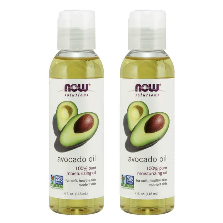 NOW Foods Avocado Oil (Liquid), 4 Ounce Bottles, 2 pk