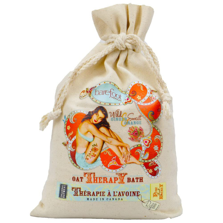 Barefoot Venus Wild Ginger & Sweet Orange Oat Therapy Bath Refill 1 Kilogram (Bath Salts)