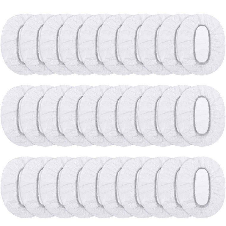 200 Pack Clear Disposable Ear Protectors Waterproof Ear Covers for Hair Dye, Shower, Bathing