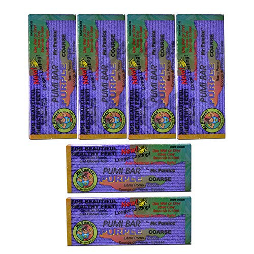 Mr. Pumice Purple PUMI Bar - Extra-Coarse, Pumice Stone for Feet Callus Remover, Pedicure Tools for Feet, Foot Scrubber for Dead Skin Remover, Foot C