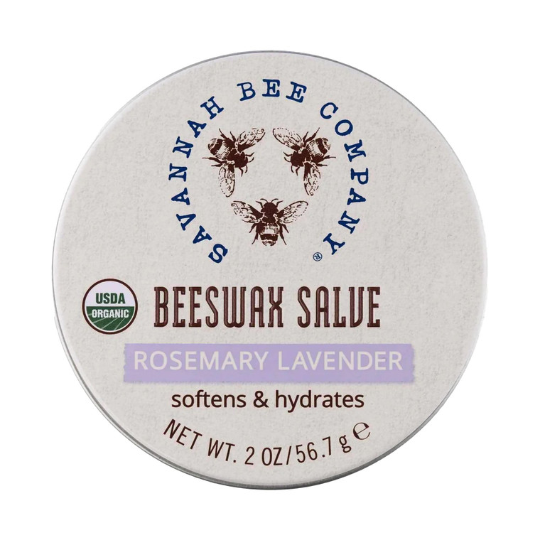 Savannah Bee Company Original Beeswax Salve - Deep Moisturizer Hand Salve - Rosemary Lavender - 2 Oz