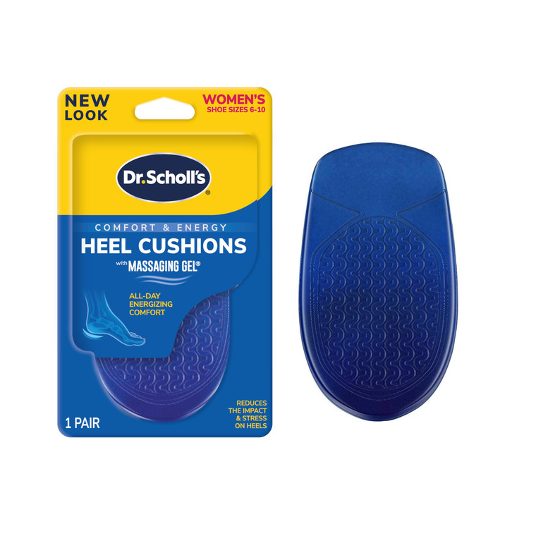 Dr. Scholl's Heel Cushions with Massaging Gel Advanced // All-Day Shock Absorption and Cushioning to Relieve Heel Discomfort (for Women's 6-10, Also