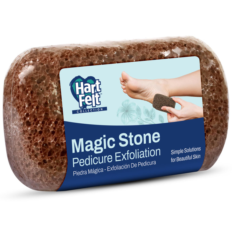 Hartfelt Magic Pumice Stone for Feet Callus Removal | Easy to Use Foot Scrubbing Stone for Removing Dead Skin from Heels, Toes, and Feet | Chemical-F