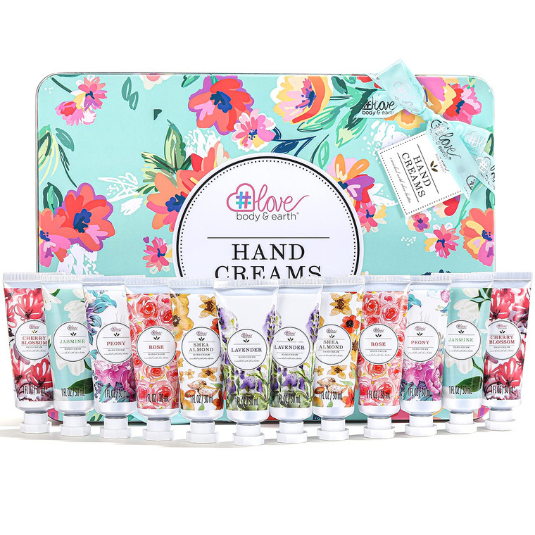 12 Pack Hand Cream Gifts Set, Valentines Day Gifts for Her, Moisturizing Hand Lotion Enriched with Shea Butter to Nourish Dry Hands, Hand Cream Trave