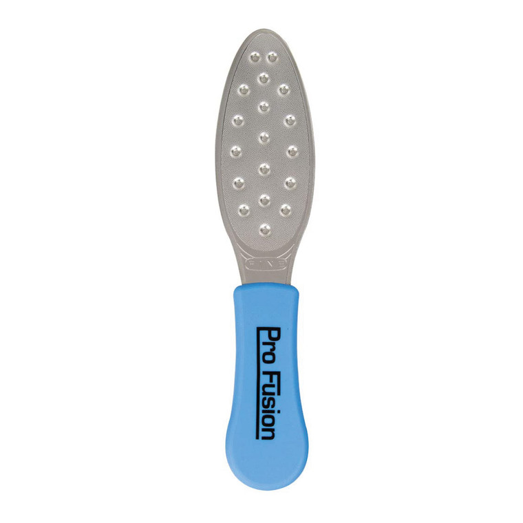 ForPro Pro Fusion Stainless Steel Pedi File - Coarse, Double-Sided Professional Quality - Blue Handle Pedicure File for Heels and Feet - 8.25 L