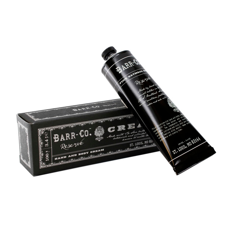 BARR-CO. Reserve Hand & Body Cream, Woody Patchouli & Nicotene Aroma, Body Cream for Dry Cracked Skin, Suitable for Aging Crepey Skin, Moisturizing S