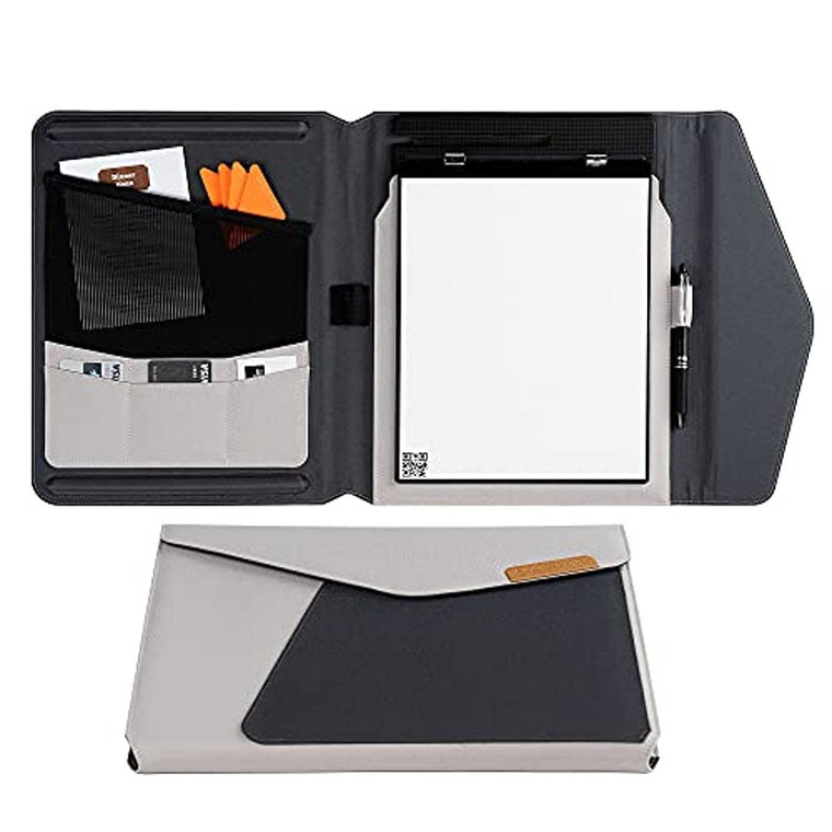 Rocketbook Capsule Cover for Orbit Letter - 100% Recyclable Cover with Pen Holder, Magnetic Clasp & Inner Storage - Gray