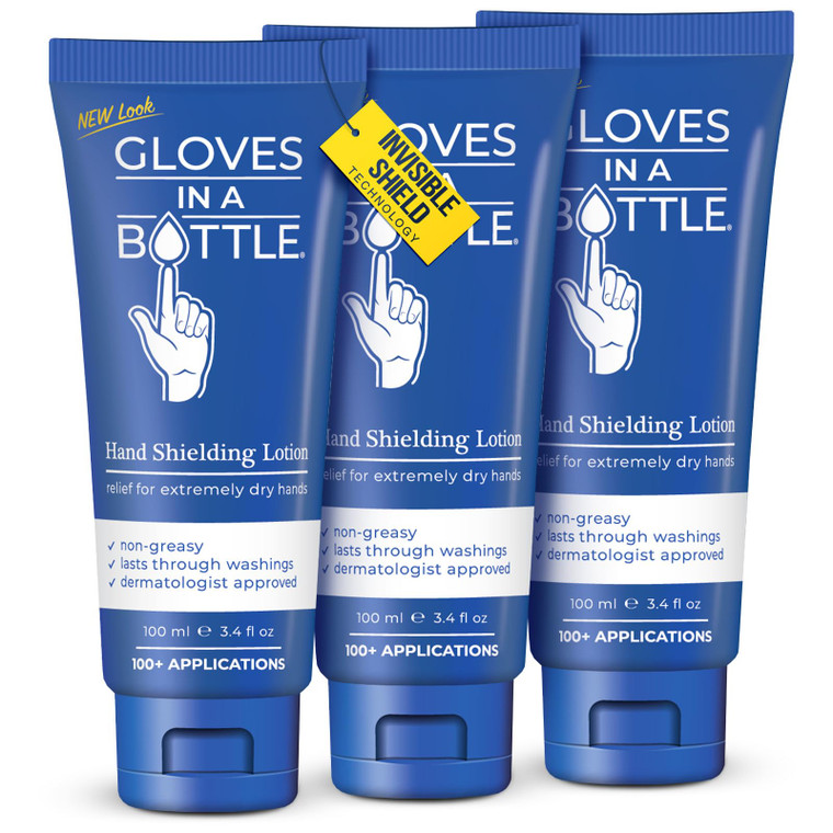 Gloves In A Bottle Shielding Lotion (3 Pack 3.4oz Tube)