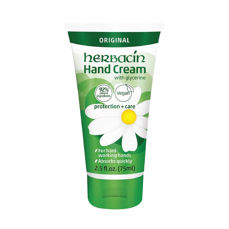 Herbacin Kamille Hand Cream 2.5 Ounce Original (75ml) (Pack of 3)