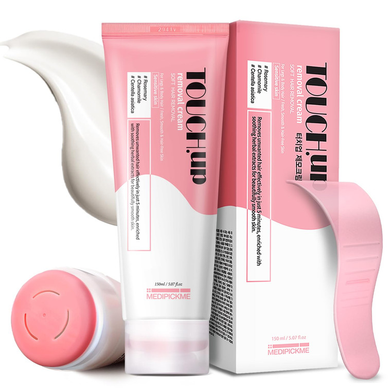 Touch-Up Painless Hair Removal Gel for Bikini Area - All Skin Types Treatment for Women & Men, 150ml