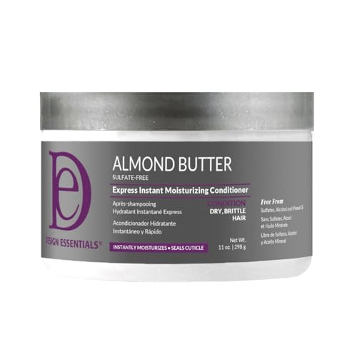 Design Essentials Almond Butter Express Instant Moisturizing Conditioner, For Hydrating and Moisturizing Dry, Brittle Hair, 11 oz (Pack of 1)