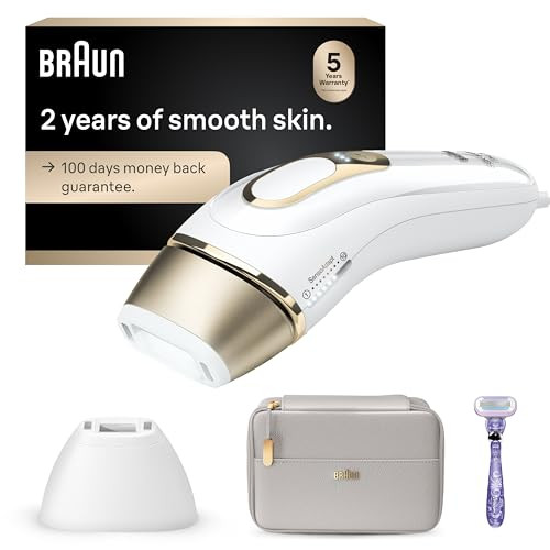 Braun IPL Silk·Expert Pro 5 PL5157 Latest Generation IPL, Permanent Visible Hair Reduction, at-Home Hair Removal System with Soft Pouch and Precision