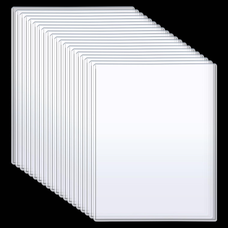 20 Pcs Rigid Print Protectors Transparent Plastic Sheet Cover Clear Paper Protect Sleeve Protect Document Holder Birth Certificate Protector for Pict