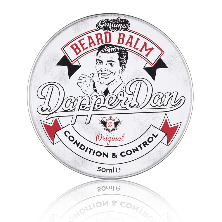 Dapper Dan Nourishing Beard Balm, Blend of Essential Oils And Waxes to Shape, Style and Nourish Moustaches and Beard, Vanilla and Raspberry Scent, 1.
