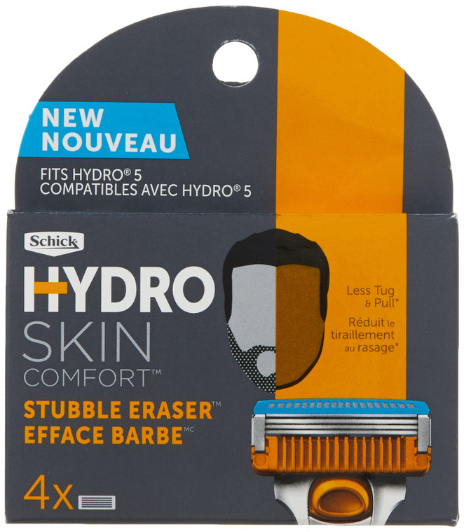 Schick Hydro Stubble Eraser Refills  Stubble Razor Refills, 4 Count