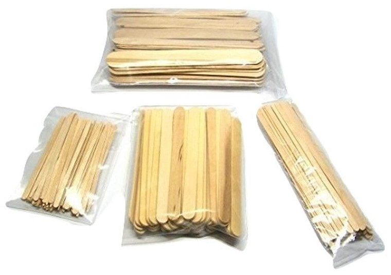 200 Pc Wood Wax Applicator Stick Assortment for Facial, Eyebrow, Body by NetSellsIt