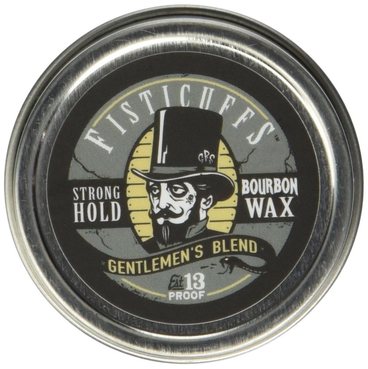 Grave Before Shave Fisticuffs Strong Hold Mustache Wax Gentlemen's Blend 1 Oz. Tin