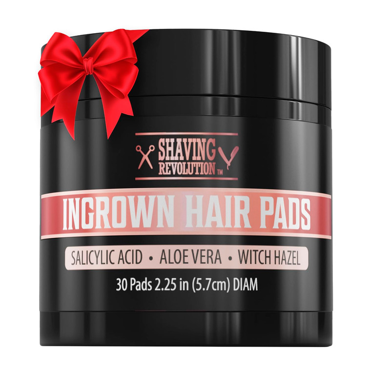 Viking Revolution Ingrown Hair Pads - Remover AHA Treatment for Bikini Area Exfoliator After Shave Women with Aloe Vera, Witch Hazel and Salicylic Ac
