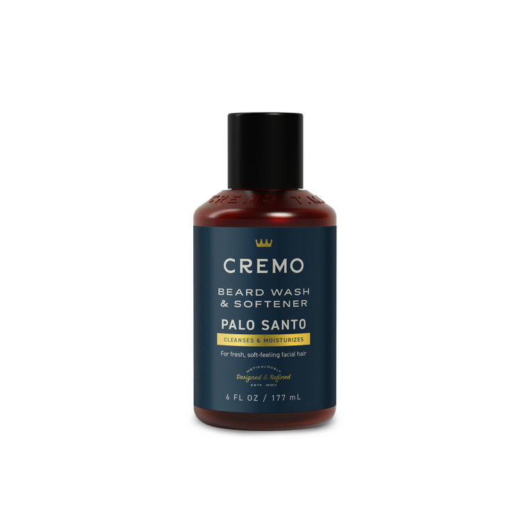 Cremo Palo Santo (Reserve Collection) Beard Wash & Softener, Moisturizes, Styles and Reduces Beard Itch for All Lengths of Facial Hair, 6 Fluid Oz